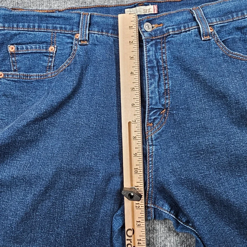 Y2K 2007 Levi's 512 Perfectly Slimming Bootcut Jeans‎ Women's 22S Plus Size Blue